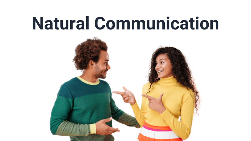Natural Communication - two people talking